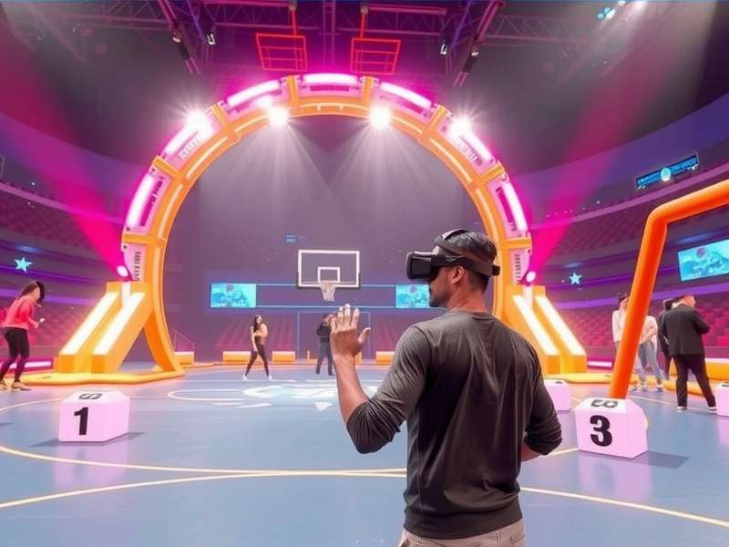 VR Hoop Giant Festive Arena